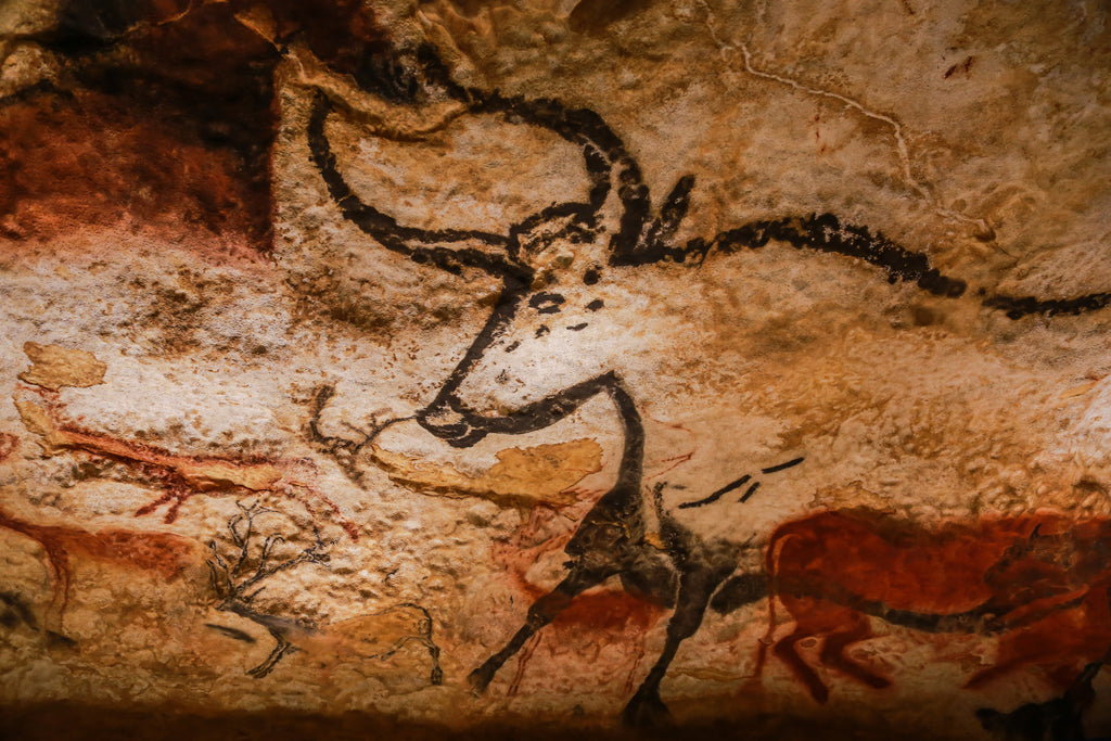 Ancestral Eating - Indigenous Buffalo Painting
