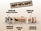 Three Ingredients. Zero Junk. Save 15% on the Everyday Bar