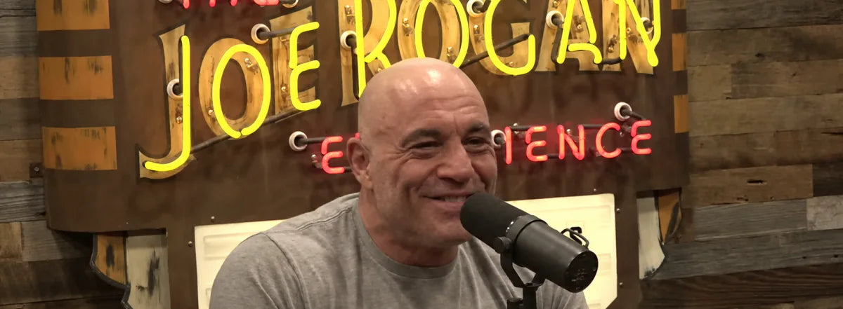 Joe Rogan speaking in The Joe Rogan Experience studio